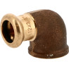 Coude 90° laiton à sertir 8090G Ø18-1/2F pour tube Cuivre Chauff. & Sanitaire