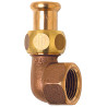 Coude Union joint plat  8096G Ø28-1"F pour tube Cuivre Chauff. & Sanitaire