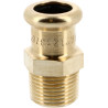 Mamelon laiton à sertir 8243G Ø35-1"1/4M laiton tube Cuivre Chauff. & Sanitaire