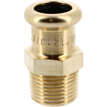 Mamelon laiton à sertir 8243G Ø54-2"M laiton tube Cuivre Chauff. & Sanitaire