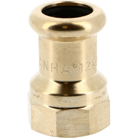 Manchon à sertir Laiton 8270G Ø16-1/2F laiton tube Cuivre Chauff. & Sanitaire