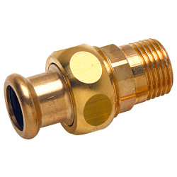 Raccord Union à sertir 8330G  Ø54-2"M laiton tube Cuivre Chauff. & Sanitaire