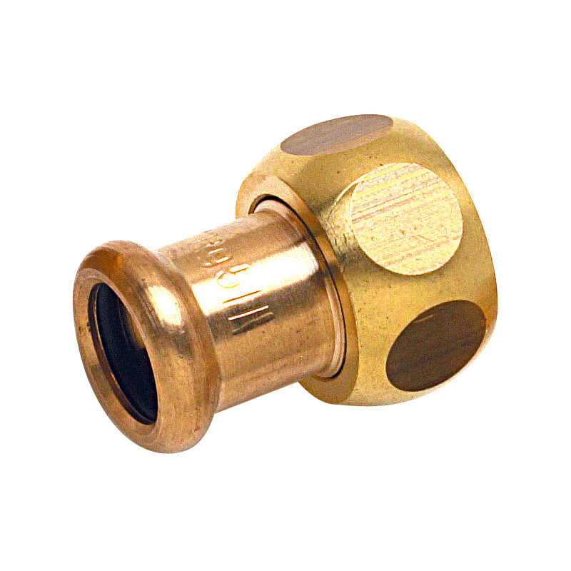Union 2 Pièces à sertir 8359G Ø18-1 laiton tube Cuivre Chauff. & Sanitaire