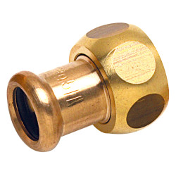 Union 2 Pièces à sertir 8359G Ø22-1 1/2 laiton tube Cuivre Chauff. & Sanitaire