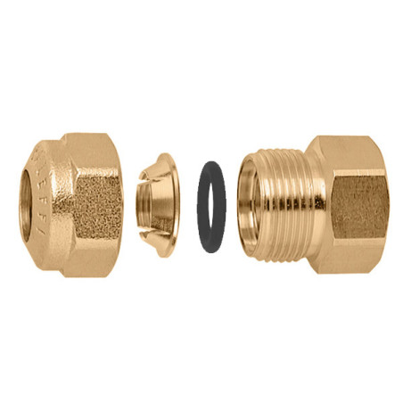 Raccord O-RING Laiton 1/2"F-Ø12 pour tube cuivre