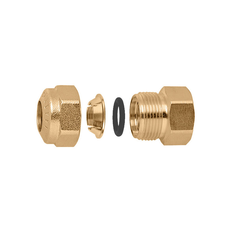 Raccord O-RING Laiton 3/4"F-Ø18 pour tube cuivre