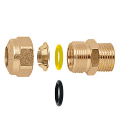 Raccord O-RING Laiton 1/2"M-Ø12 pour tube cuivre