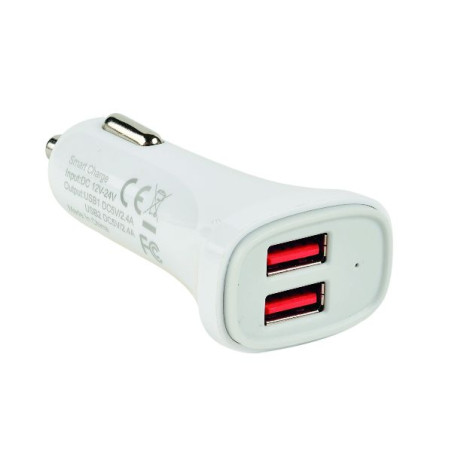 ERARD Chargeur allume-cigare - 2 USB-A - 12W - 8334