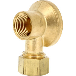 Applique F 1/2 avec écrou d.12pour tube Cuivre