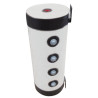 Bouteille de Mélange 25L Inox 304L BlancJaquette Skaï  2x4 piquages Murale