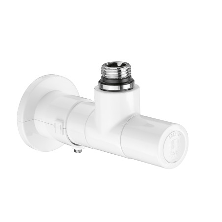 Ensemble thermostatique blanc : tête coque clé de montage pour sèche-serviettes