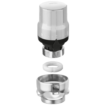 Ensemble thermostatique métal brossé pour sèche-serviettes