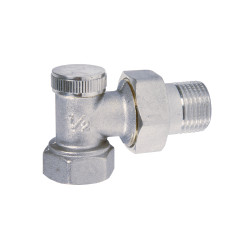 Coude de réglage gamme "A" 1/2" Nickelsans joint sur la douille