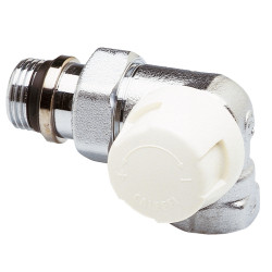 Corps Thermostatique 1/2" Double-Equerre Droite Femelle - Corps laiton chromé