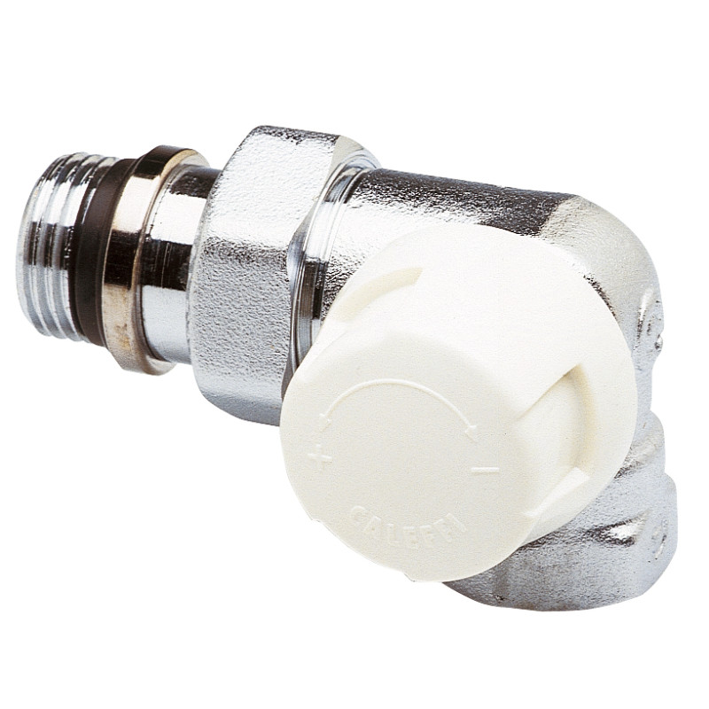 Corps Thermostatique 1/2" Double-Equerre Droite Femelle - Corps laiton chromé