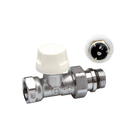 Corps Thermostatique 1/2" Droit Femelle avec pré-réglage - Corps laiton chromé