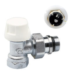 Corps Thermostatique 1/2" Equerre Femelle avec pré-réglage - Corps laiton chromé