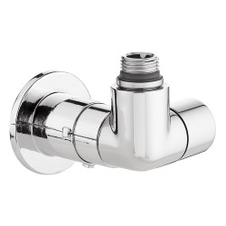 Robinet thermostatisable double équerre gauche chromé M23x1,5