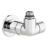 Robinet thermostatisable double équerre gauche chromé M23x1,5
