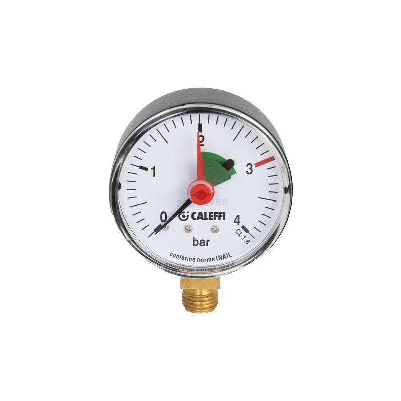 Manomètre sanitaire. Raccord radial 1/4". 0 - 10 bar.
