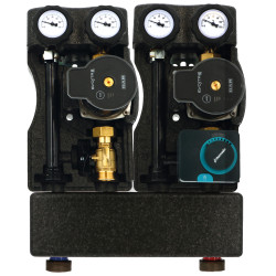 Groupe  mélangé Compact Modulfit DN20 - entraxe 90 mm avec moteur et séparateur