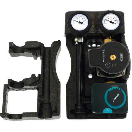 Groupe hydraulique mélangé Compact Modulfit DN20 - entraxe 90 mm avec moteur.