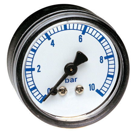 Manomètre Ø63 axial 0-6 bar 1/4" ABSRaccordement axial