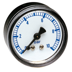 Manomètre Ø63 axial 0-10 bar 1/4" ABSRaccordement axial