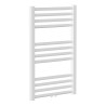 MAHANA Raccordement Central 600x1238Sèche-Serviettes Acier Blanc 598W