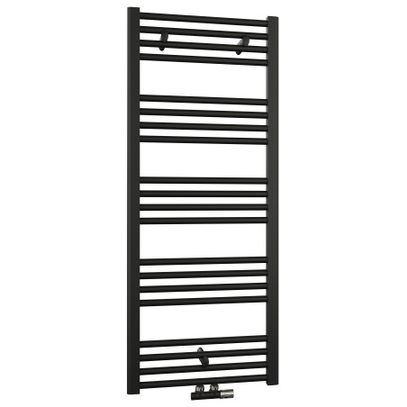 MAHANA Droit 600X1496 NoirSèche-Serviette Acier 728W