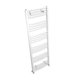 MAHANA Galbé Mixte 750X1775 Acier BlancSèche-Serviette 1027W + kit élec 1000W