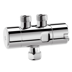 Mitigeur Thermostatiq sous lavabo 3/8"Mavec bipasse et écrou tournant
