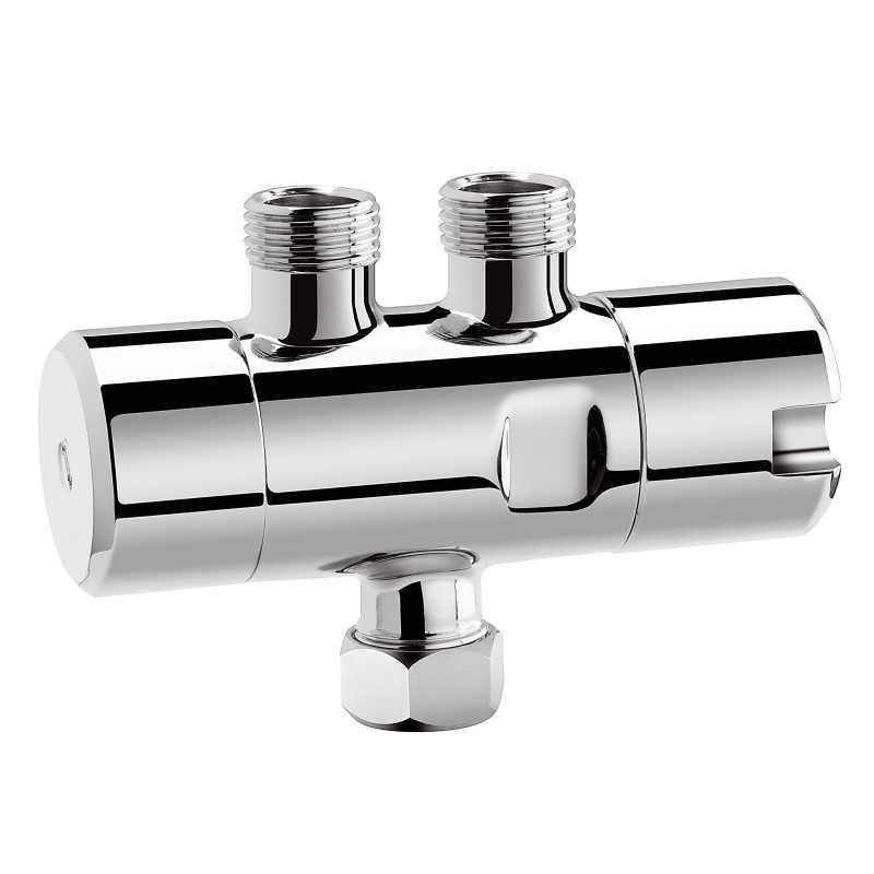 Mitigeur Thermostatiq sous lavabo 3/8"Mavec bipasse et écrou tournant