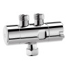 Mitigeur Thermostatiq sous lavabo 3/8"Mavec bipasse et écrou tournant
