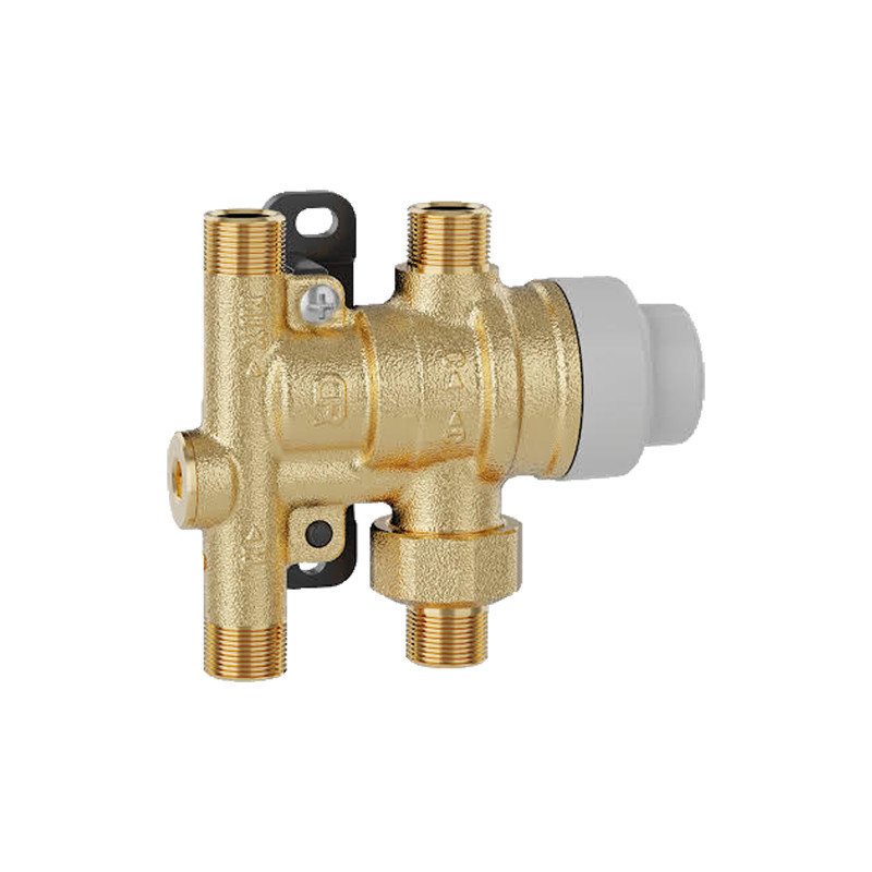 Mitigeur thermostatique sous-lavabo 3/8'' M avec clapets et filtre