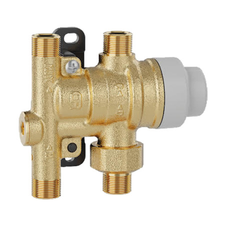 Mitigeur thermostatique sous-lavabo 3/8'' M avec clapets et filtre