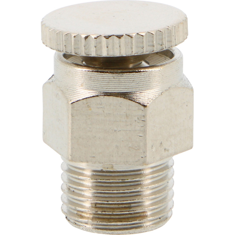 purgeur à volant 1/8" Chroméen vrac 10 bar 100°C