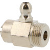Robinet de Vidange 3/8"M avec joint Press. Service 10 bar 100°C