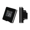Thermostat connecté noir filaire