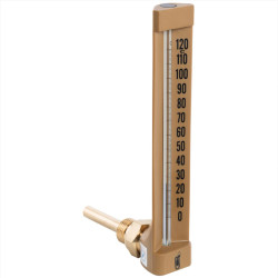 Thermomètre Indus. Equerre L.150 plongeur 63 composite en ABS plage 0/120°C