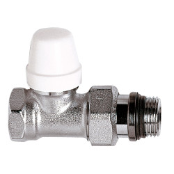 Té de réglage pour radiateur gamme "C" 3/8 Chromé avec douille auto-étanche