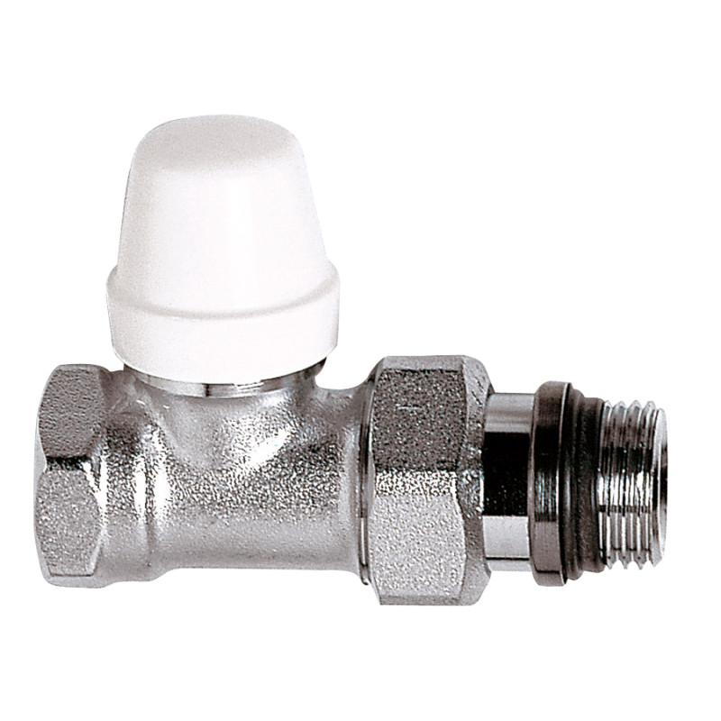 Té de réglage pour radiateur gamme "C" 3/8 Chromé avec douille auto-étanche