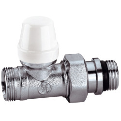 Té de réglage pour radiateur gamme "C" M23X1,5-1/2" Chromé avec douille auto-éta