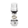 Tête Thermostatique Chromée F30x1,5avec coque + clé de montage Code 200013