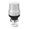 Tête thermostatique finition métal brossé avec coque et clé de montage