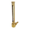Thermomètre vertical équerre L.260 plongeur 60 laiton plage 0/130° C