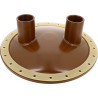 Bride 2 Piquages 2"1/2F + Isolant M1pour Ballons BSS de 1500 à 4000 L