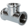 Té égal 130G FFF - Chromé 3/4"Raccord Laiton Chromé à visser