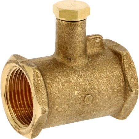 Té 3/4"FF avec Prise de Sonde M10x1pour Compteur d'énergie Caleffi