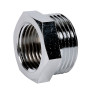 Mamelon réduit Chromé 243G M 3/4-F 1/2"Raccord Laiton Chromé à visser